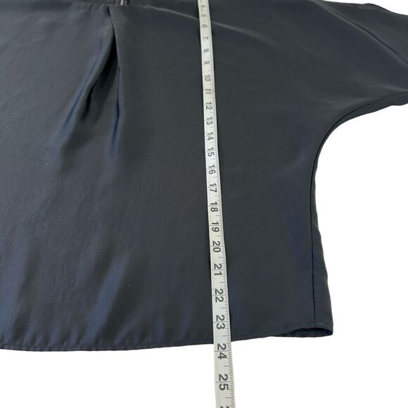 Rachel Roy Black Satin Cut out Blouse, Large - Picture 6 of 7